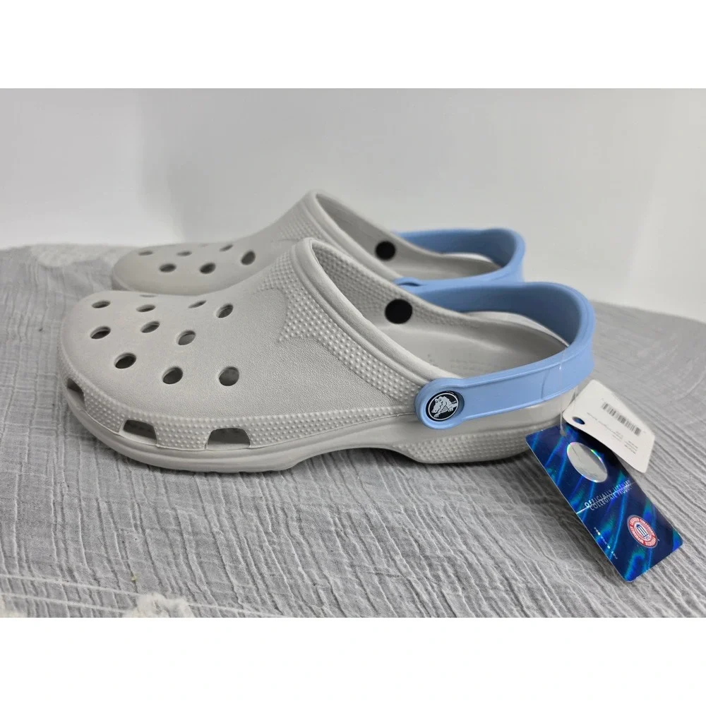 UNC North Carolina Tar Heels Crocs Classic Clogs Pearl Blue Mens 8-9 W 10-11